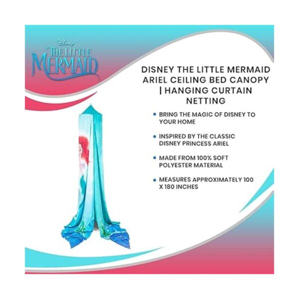 Disney The Little Mermaid Ariel Toldo para cama de techo