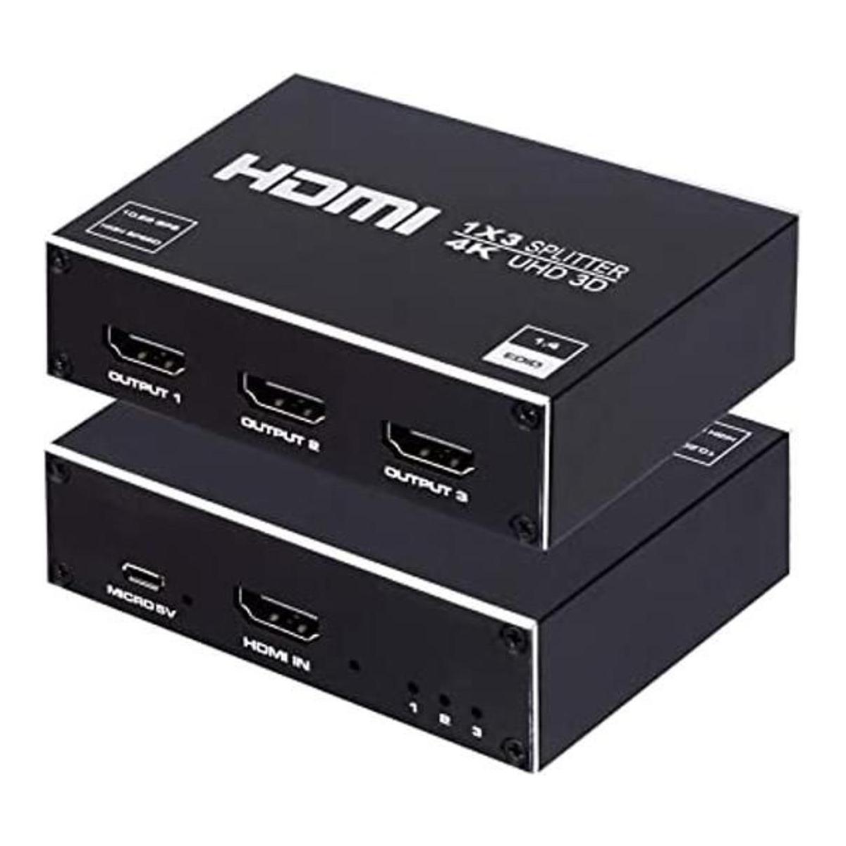 Divisor HDMI de 1 x 3 divisor HDMI de 1 en 3 salida caja