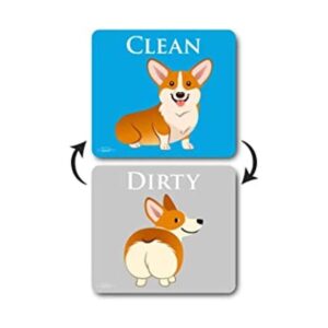Dog Butt Divertido imán para lavavajillas limpio y sucio