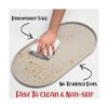 DogBuddy Alfombrilla de comida para perros impermeable_5