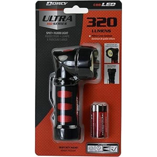 Dorcy 414349 Ultra HD Linterna 4.8 x 2.2 x 1.6 Negro