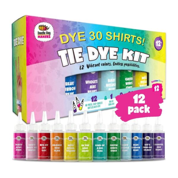 Doodlehog Kit de teñido para fiestas para niños adultos_1