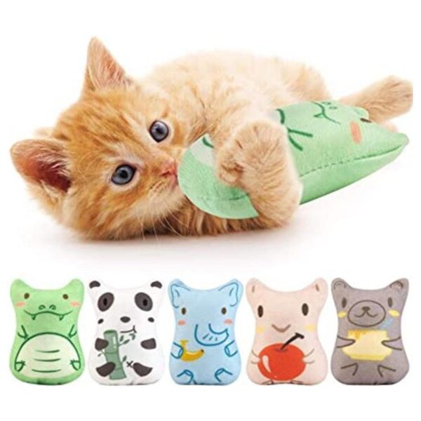 Dorakitten Catnip Toys for Indoor Cats 5PCS Plush Cat_1