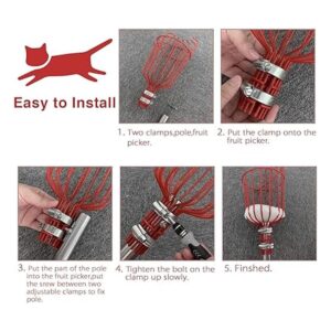 DonSail Herramienta para recolector de frutas con cesta