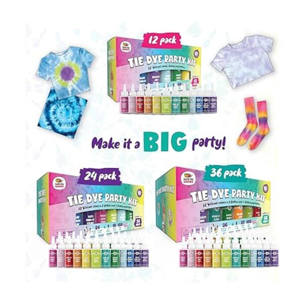 Doodlehog Kit de teñido para fiestas para niños adultos_6