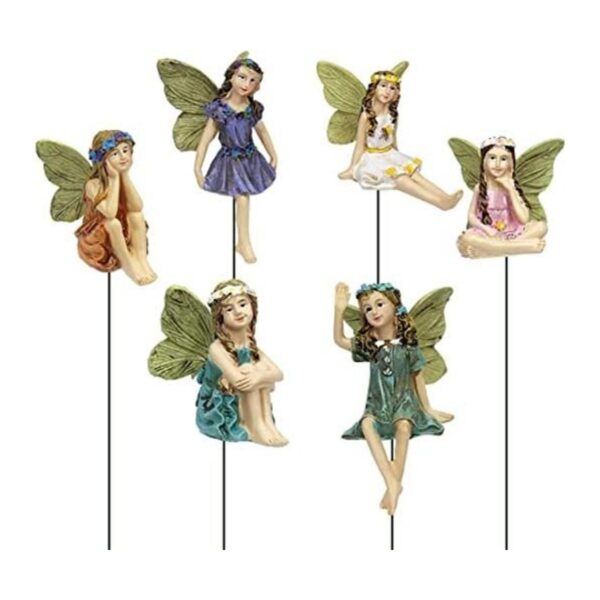 Dorlotou Fairy Garden Figurines 6pcs Hadas Miniatura para_1