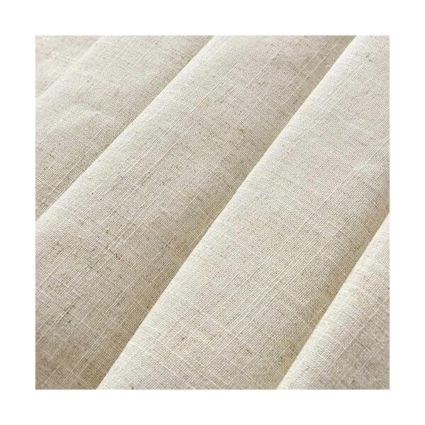 Dosly Idées Cortina para ducha de lino beige con botón_4