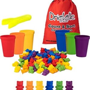 Driddle Osos de conteo de colores con tazas a juego 60_1