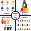 Driddle Osos de conteo de colores con tazas a juego 60_5