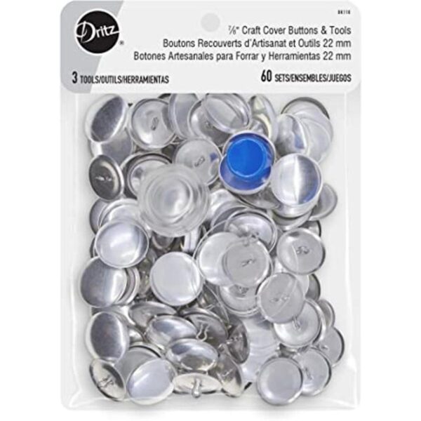 Dritz Kit de botón de cubierta tamaño 36 incluye_1
