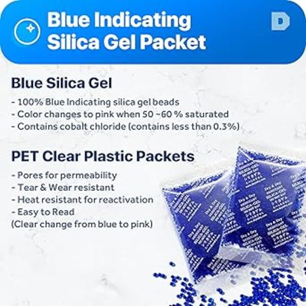 Dry Dry 0.71 oz 7 paquetes gel de sílice azul_2
