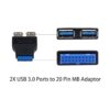 Duttek Paquete de 2 adaptadores USB 3.0 para placa base_3