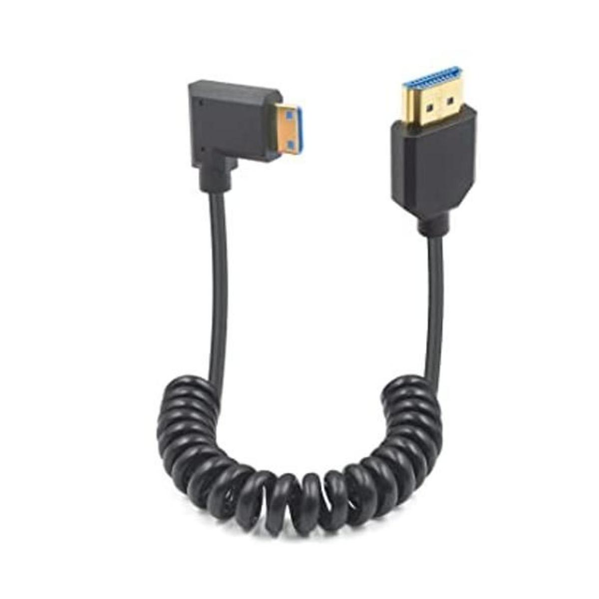 Duttek Cable en espiral mini HDMI a HDMI de 8 K versión