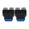 Duttek Paquete de 2 adaptadores USB 3.0 para placa base_6