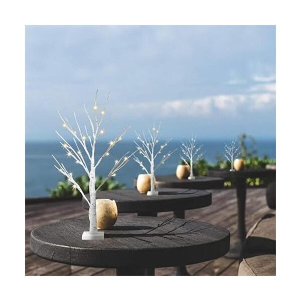 EAMBRITE Juego de 2 luces LED de abedul de 2 pies y 24_6