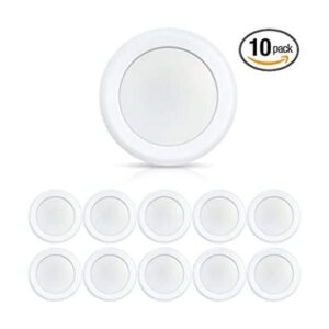 ECOELER 10 luces LED de disco de 6 pulg. luz de techo de