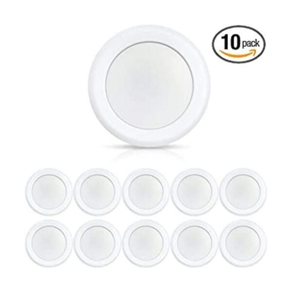 ECOELER 10 luces LED de disco de 6 pulg. luz de techo de
