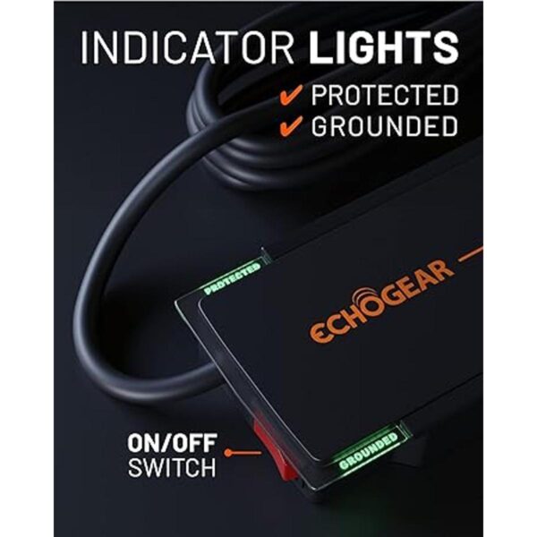 ECHOGEAR Regleta protectora contra sobretensiones de 8_5