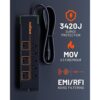 ECHOGEAR Regleta protectora contra sobretensiones de 8_2