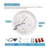 ECOELER Luz de techo LED de montaje empotrado de 6