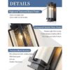 EERU Faroles de pared para exteriores grandes luces de_3