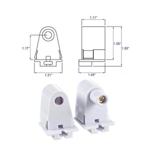 EFAYCRR 6 pares Soporte de base de lápida con conector_4