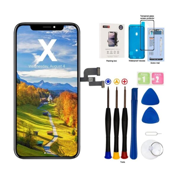 EFAITHFIX Repuesto de pantalla LCD para iPhone X de 5.8_1