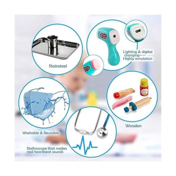 EFOSHM Kit médico para niños 27 piezas kit médico de_5