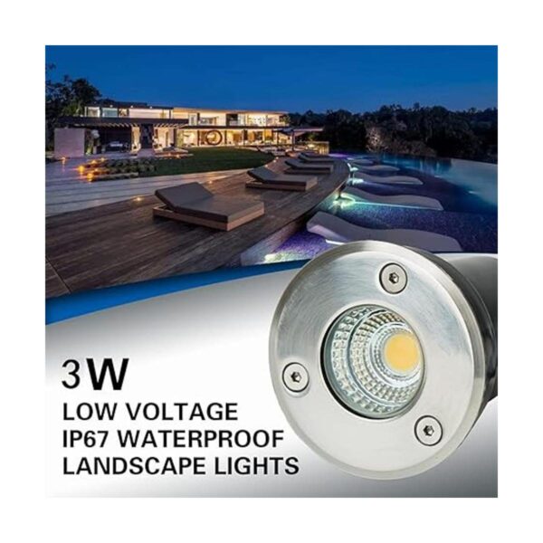 ELEGLO Paquete de 12 luces LED de bajo voltaje de 3 W_2