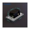 ELEGRP Toma de pared USB de 30 W 6.0 amperios 3 puertos_6