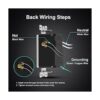ELEGRP Toma de pared USB de 30 W 6.0 amperios 3 puertos_5