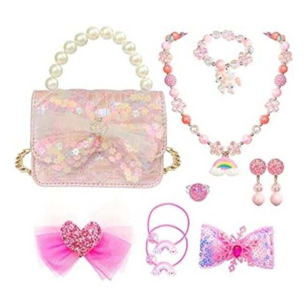 ELEMIRSA Bolso de mano para niñas pequeñas niños collar_1
