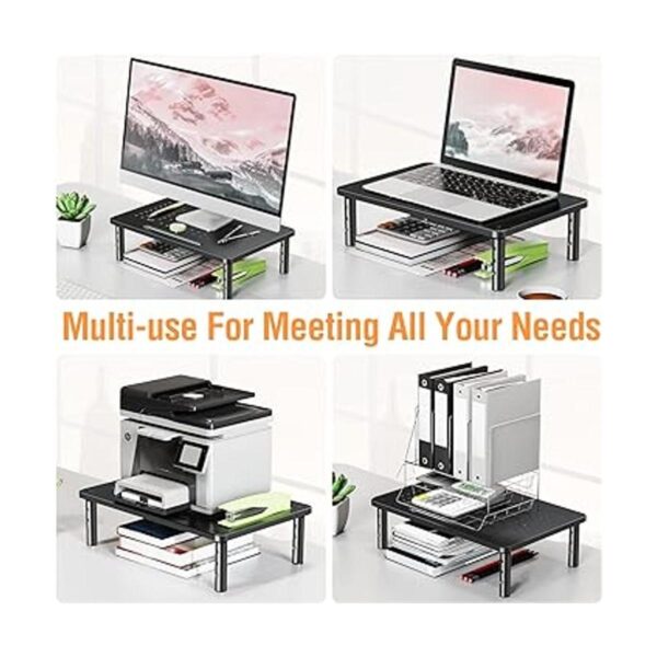 ELIVED Paquete de 2 soportes elevadores para monitor 3_2