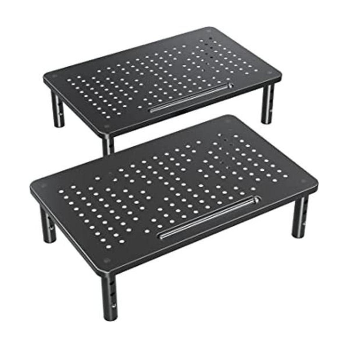 ELIVED Paquete de 2 soportes elevadores para monitor 3