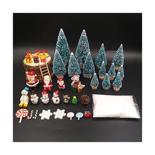 EMiEN 45 kits de adornos en miniatura de Navidad de