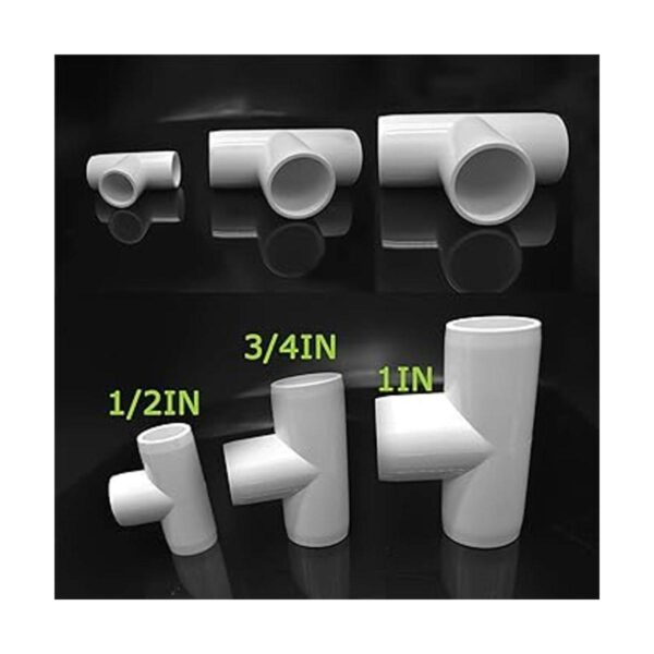 EPHECH Accesorios de PVC de 3 vías de 12 pulgadas 24