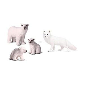 EOIVSH Paquete de 4 juguetes de animales árticos figura_1