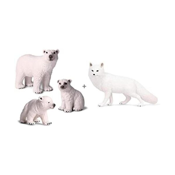 EOIVSH Paquete de 4 juguetes de animales árticos figura_1
