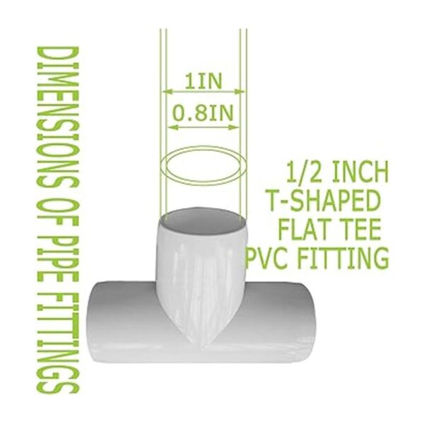 EPHECH Accesorios de PVC de 3 vías de 12 pulgadas 24