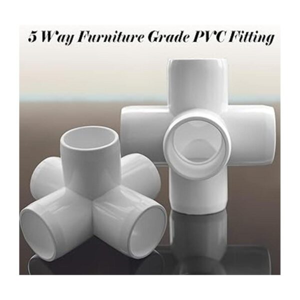 EPHECH Acoplamientos de codo de PVC de 5 vías de 34