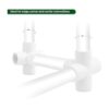 EPHECH Acoplamientos de codo de PVC de 5 vías de 34