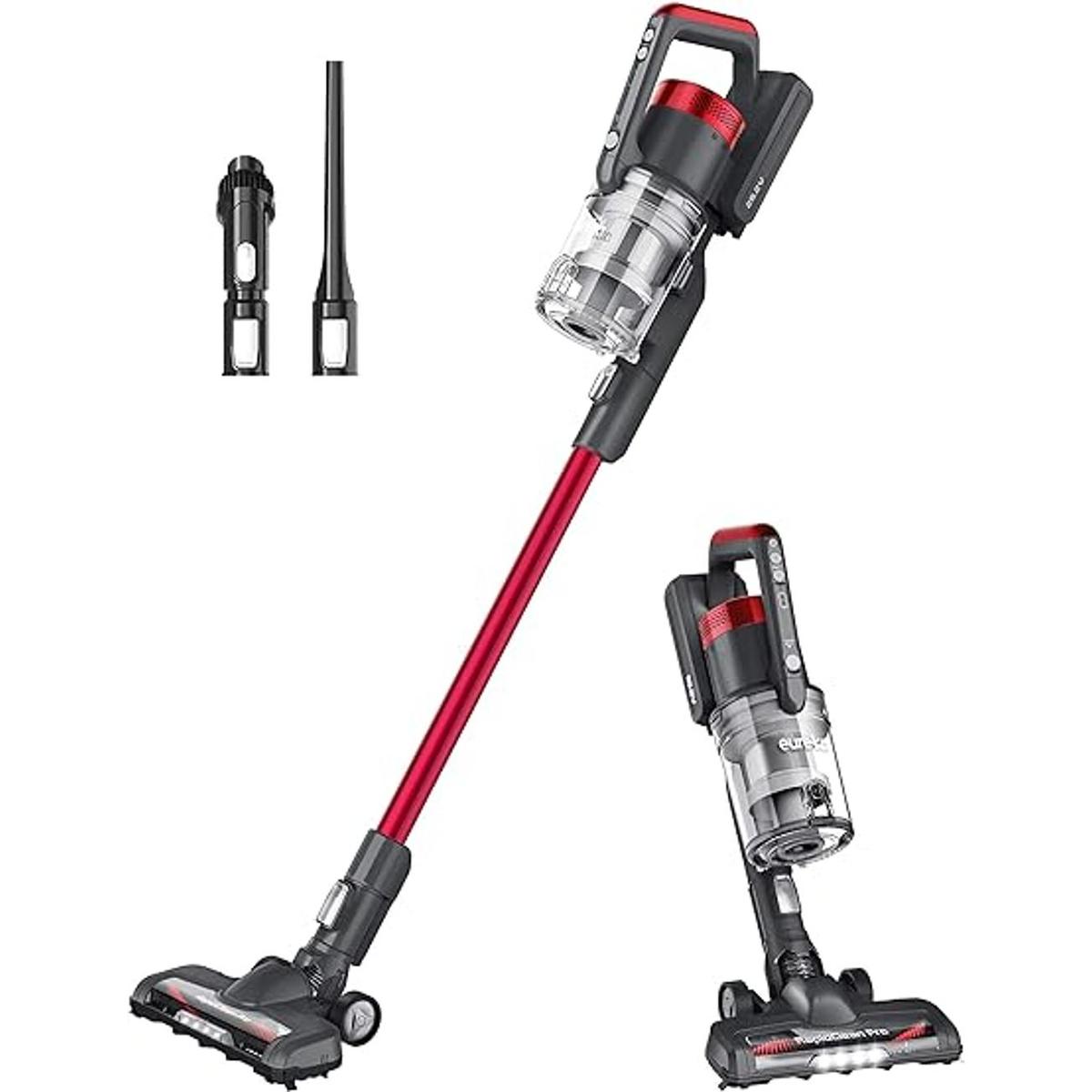 EUREKA Aspirador inalámbrico ligero con luces LED