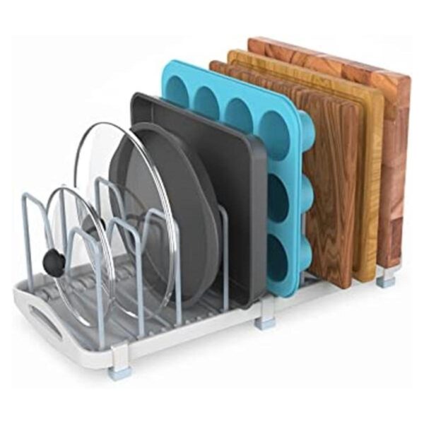 EVERIE Organizador de utensilios de cocina ajustable para_1