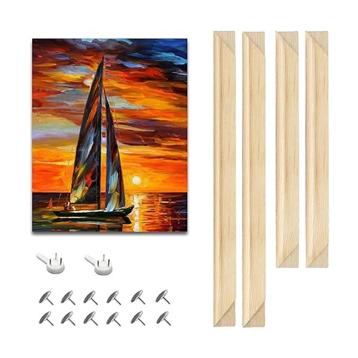 EVNEED Barras estiradoras de lona de 16 x 20 pulgadas