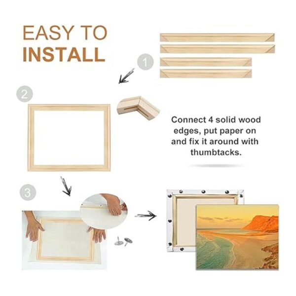 EVNEED Barras estiradoras de lona de 16 x 20 pulgadas