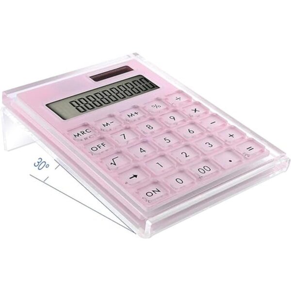 EXPUTRAN Calculadora acrílica con soporte batería y_2