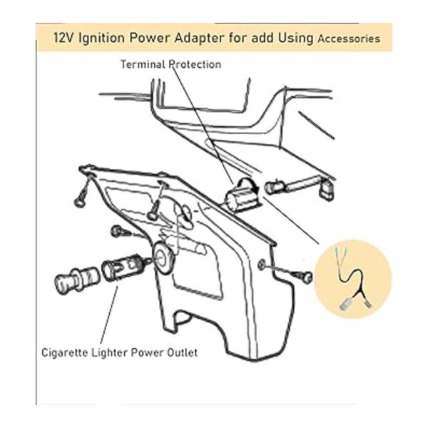 EWAY Adaptador de corriente de 12 voltios para encendedor_3