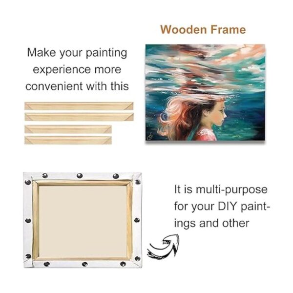 EVNEED Barras estiradoras de lona de 16 x 20 pulgadas