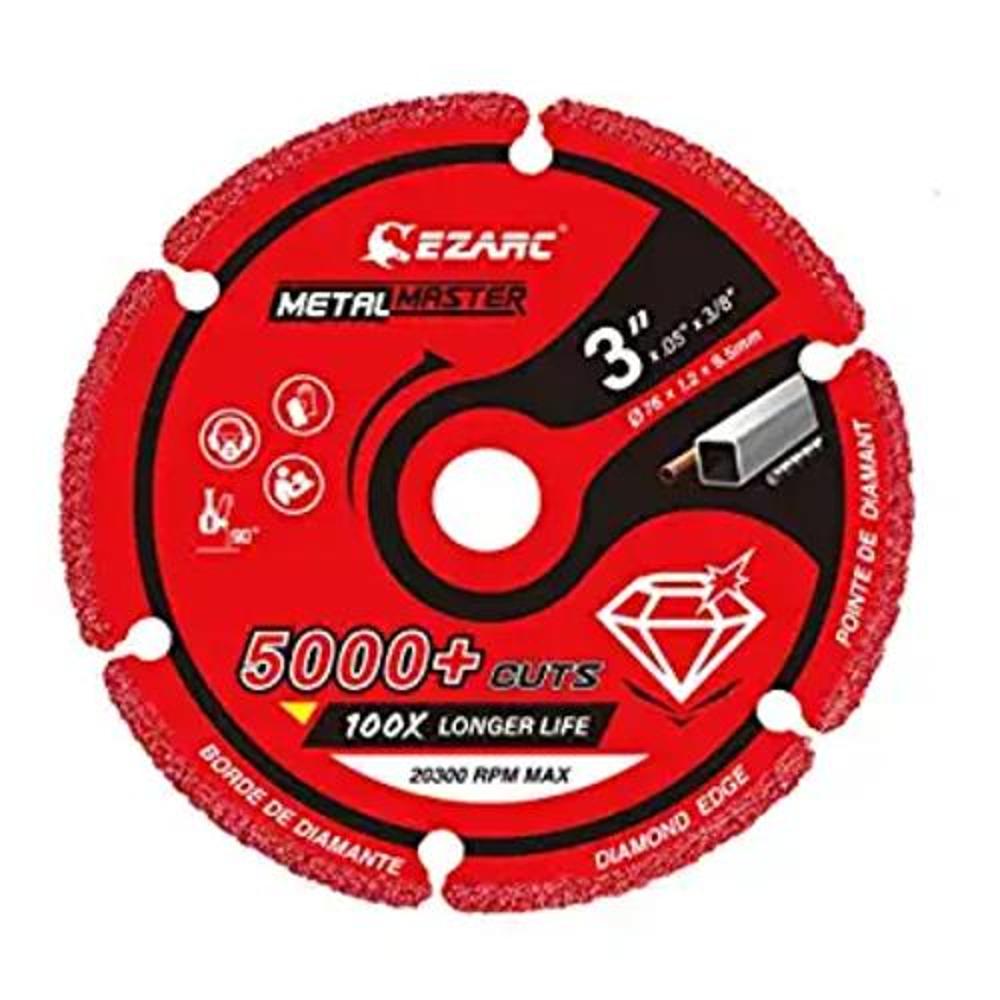 EZARC Rueda de corte de diamante de 3 x 38 pulgadas para
