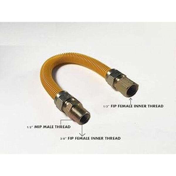 EZFluid Acero inoxidable corrugado amarillo de 18